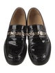 Chanel Interlocking CC Logo Patent Leather Loafers