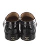 Chanel Interlocking CC Logo Patent Leather Loafers