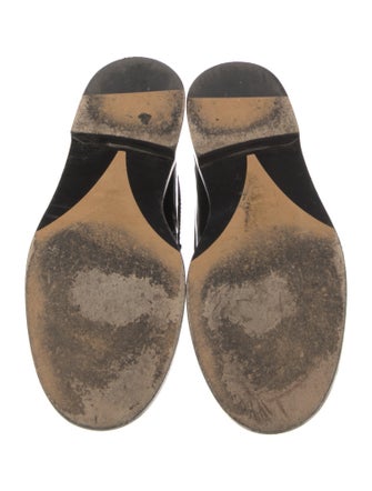 Chanel Interlocking CC Logo Patent Leather Loafers