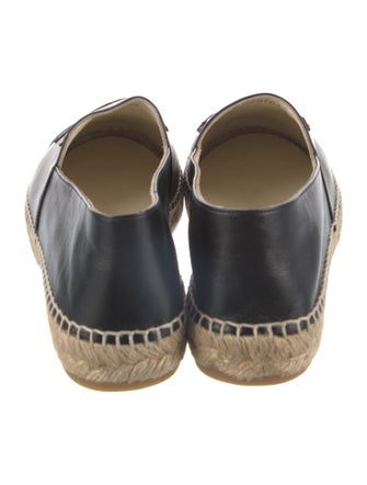 Chanel Interlocking CC Logo Lambskin Espadrilles
