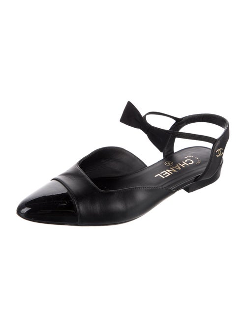 Chanel 2020 Interlocking CC Logo Slingback Flats