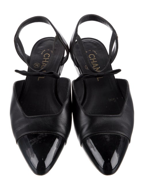 Chanel 2020 Interlocking CC Logo Slingback Flats