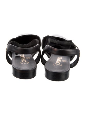 Chanel 2020 Interlocking CC Logo Slingback Flats