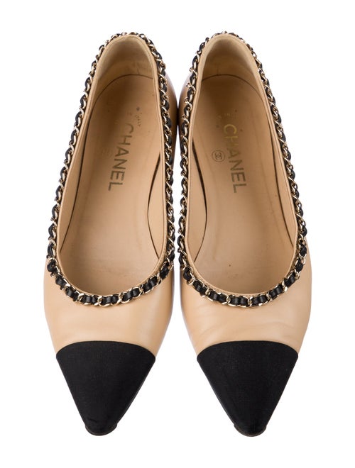 Chanel 2020 Interlocking CC Logo Ballet Flats