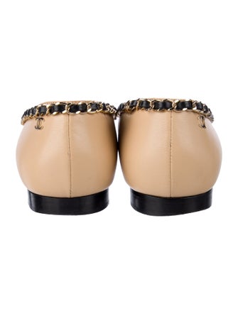 Chanel 2020 Interlocking CC Logo Ballet Flats