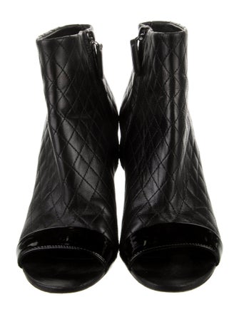 Chanel Interlocking CC Logo Leather Boots