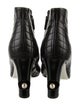 Chanel Interlocking CC Logo Leather Boots
