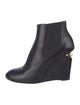 Chanel Interlocking CC Logo Leather Chelsea Boots
