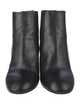 Chanel Interlocking CC Logo Leather Chelsea Boots