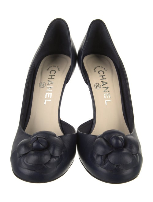 Chanel Interlocking CC Logo Leather D'Orsay Pumps