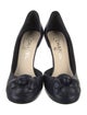Chanel Interlocking CC Logo Leather D'Orsay Pumps