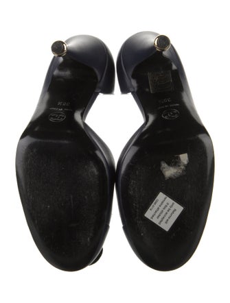 Chanel Interlocking CC Logo Leather D'Orsay Pumps