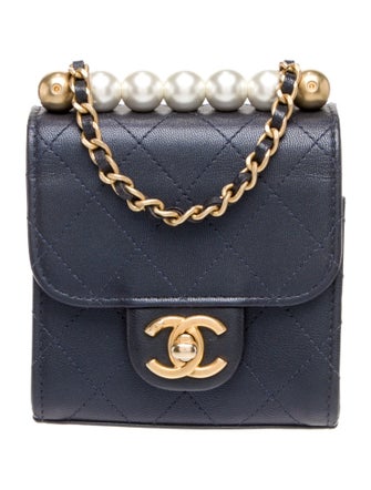 Chanel CC Chic Pearls Flap Clutch