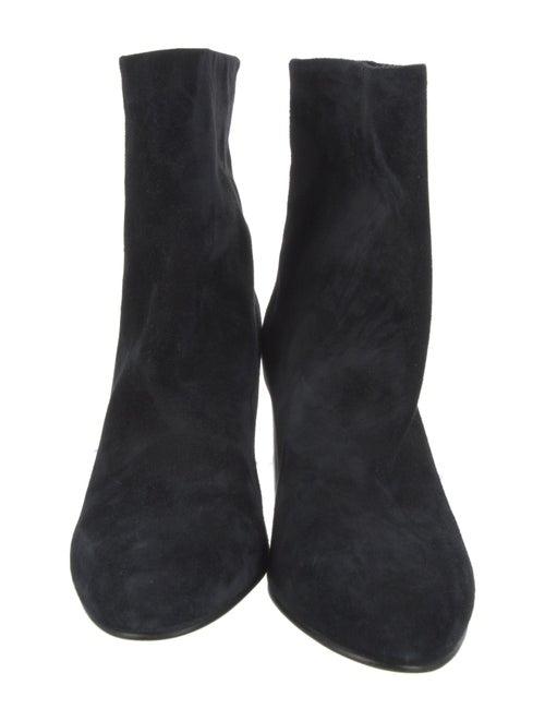 Chanel Interlocking CC Logo Suede Boots