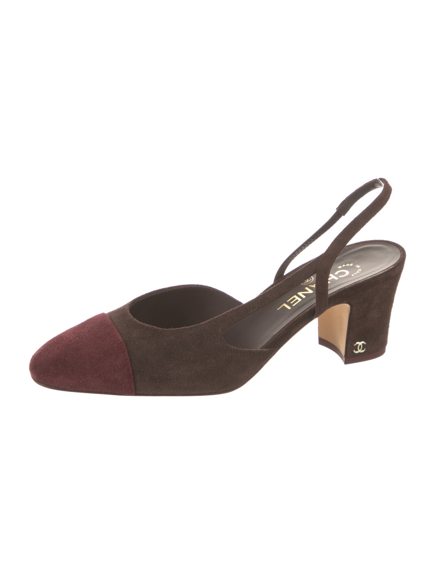 Chanel 2025 Interlocking CC Logo Slingback Pumps