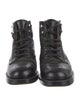Chanel Interlocking CC Logo Leather Combat Boots
