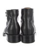 Chanel Interlocking CC Logo Leather Combat Boots