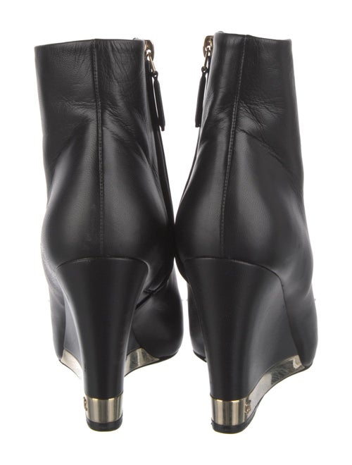 Chanel Interlocking CC Logo Leather Boots