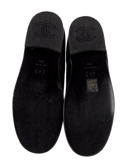 Chanel Interlocking CC Logo Suede Loafers