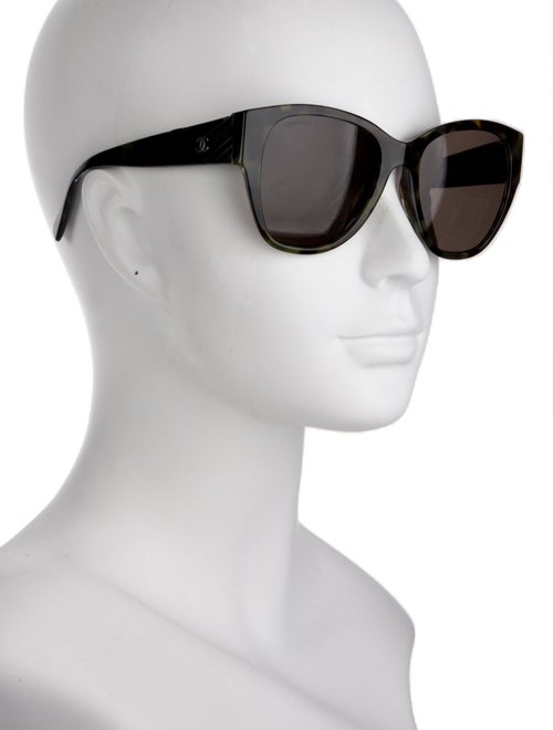 Chanel Interlocking CC Logo Square Sunglasses