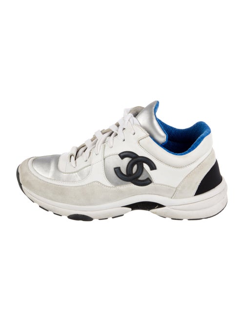 Chanel Interlocking CC Logo Leather Chunky Sneakers