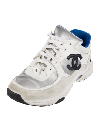 Chanel Interlocking CC Logo Leather Chunky Sneakers