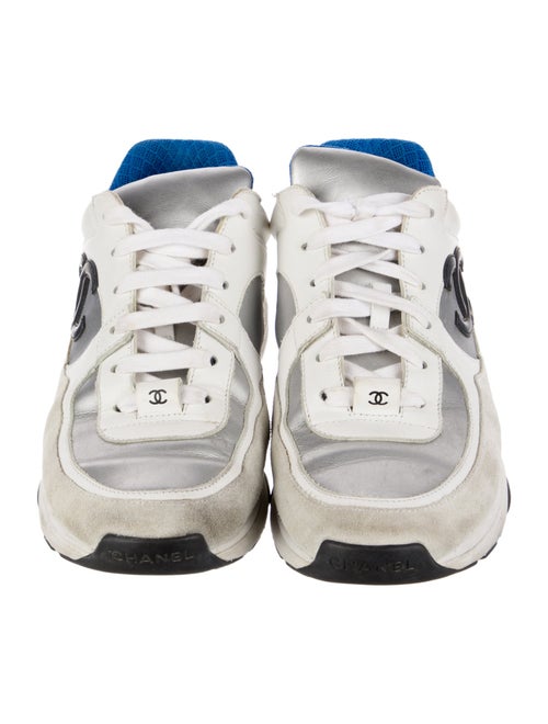 Chanel Interlocking CC Logo Leather Chunky Sneakers