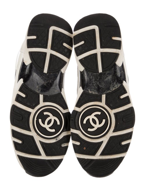 Chanel Interlocking CC Logo Leather Chunky Sneakers