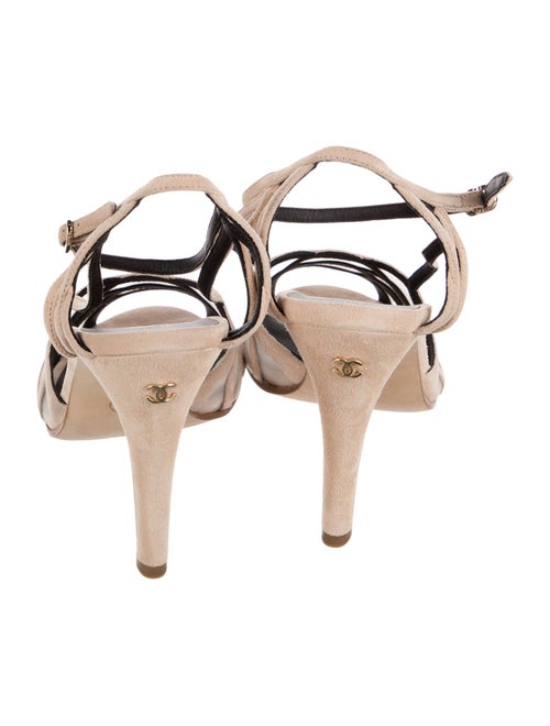 Chanel 2018 Interlocking CC Logo Slingback Sandals