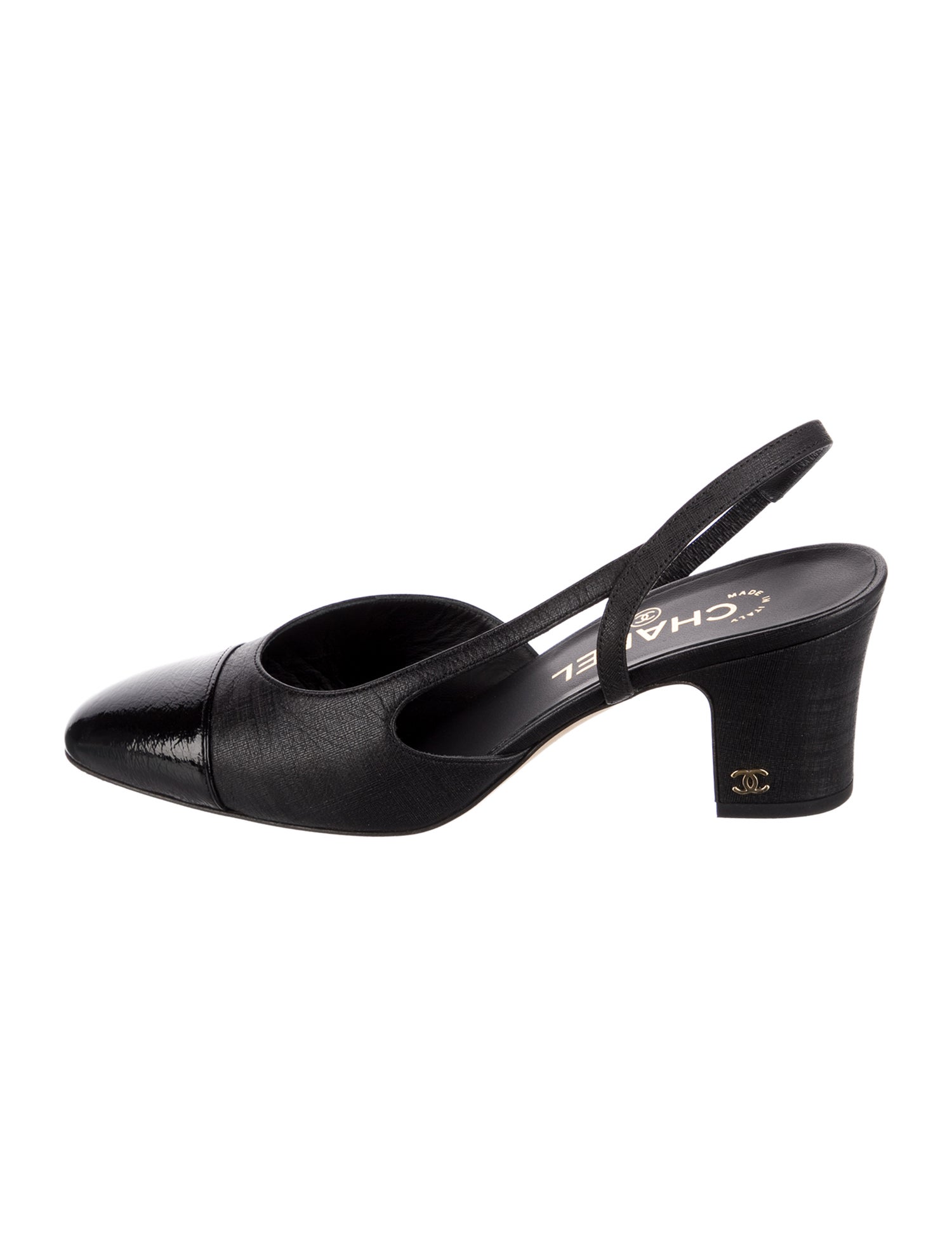 Chanel 2020 Interlocking CC Logo Slingback Pumps