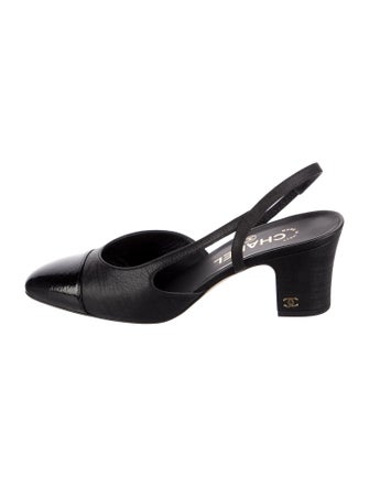 Chanel 2020 Interlocking CC Logo Slingback Pumps