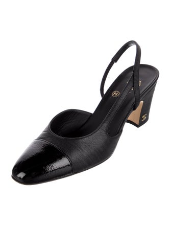 Chanel 2020 Interlocking CC Logo Slingback Pumps