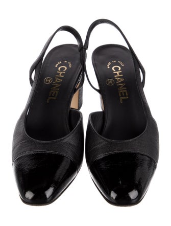 Chanel 2020 Interlocking CC Logo Slingback Pumps