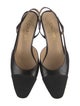 Chanel Interlocking CC Logo Goat Leather Slingback Pumps