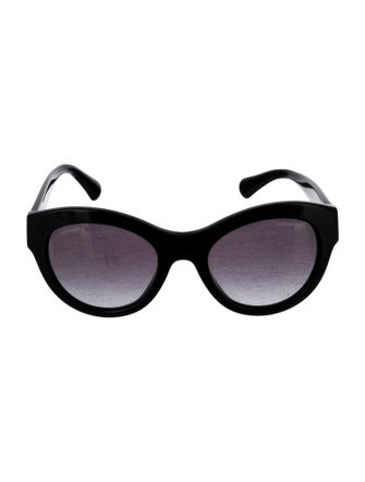 Chanel Interlocking CC Logo Cat-Eye Sunglasses