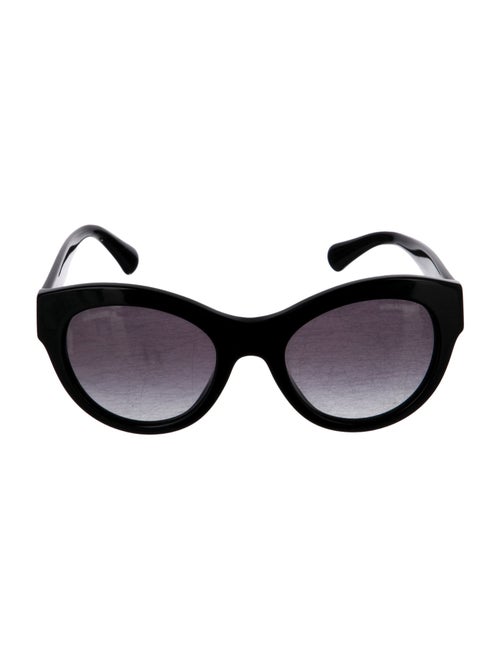 Chanel Interlocking CC Logo Cat-Eye Sunglasses