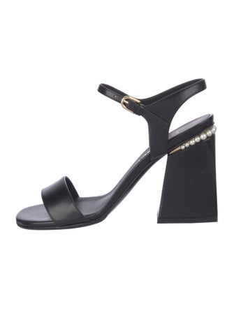 Chanel 2022 Interlocking CC Logo Slingback Sandals