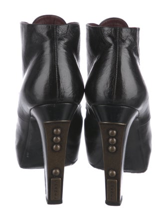 Chanel Leather Lace-Up Boots