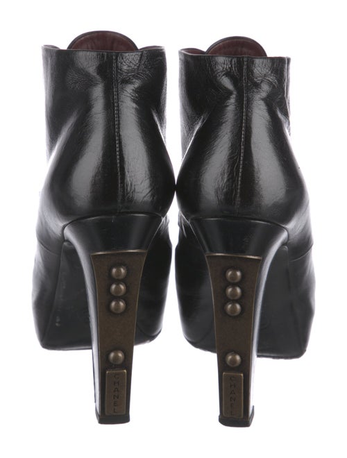 Chanel Leather Lace-Up Boots