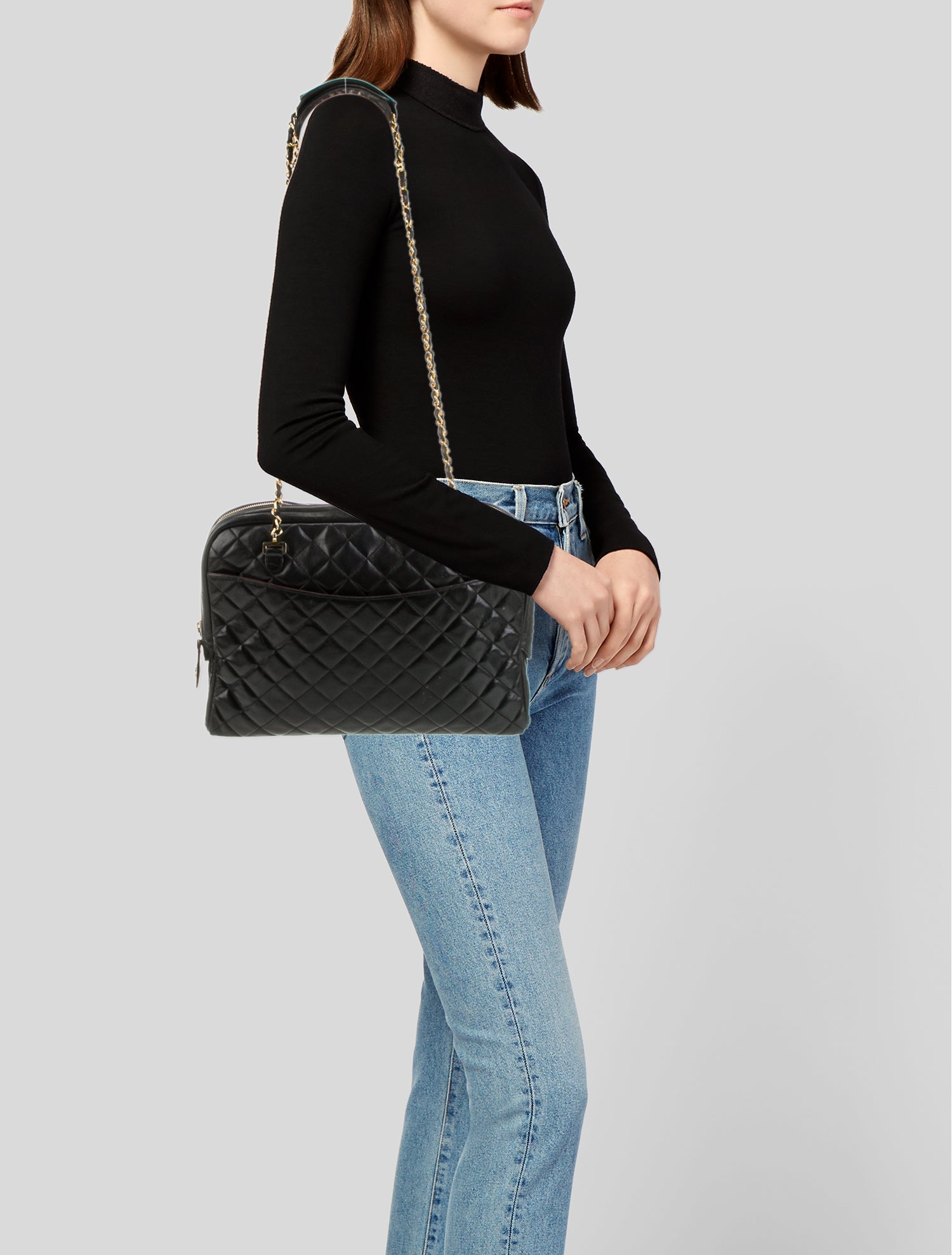 Chanel Quilted Dome Shoulder Bag