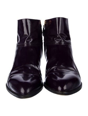 Chanel Interlocking CC Logo Leather Boots