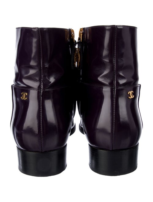 Chanel Interlocking CC Logo Leather Boots
