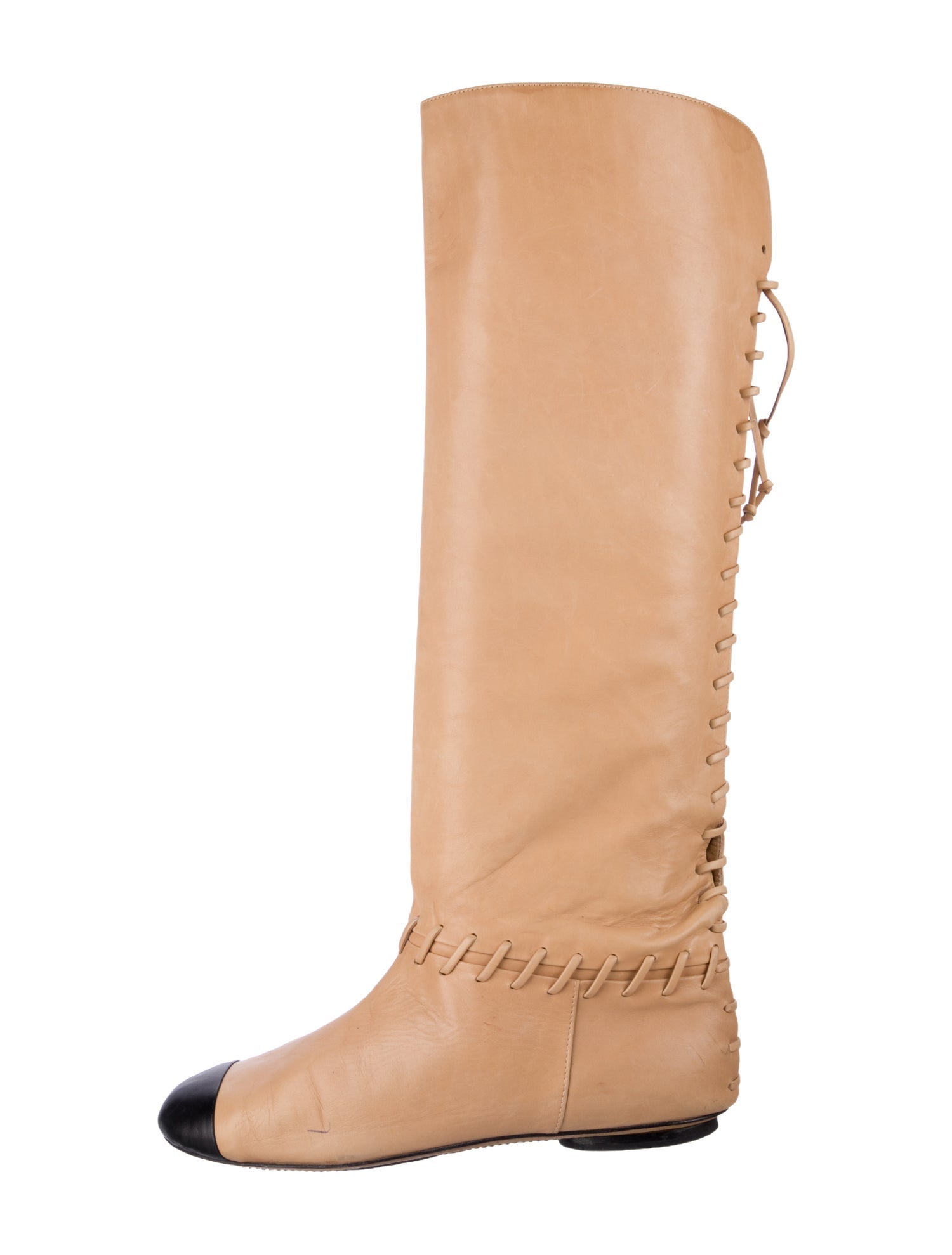 Chanel Vintage Interlocking CC Logo Boots