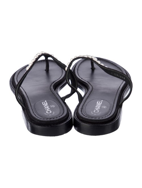 Chanel 2019 Interlocking CC Logo Flip Flops