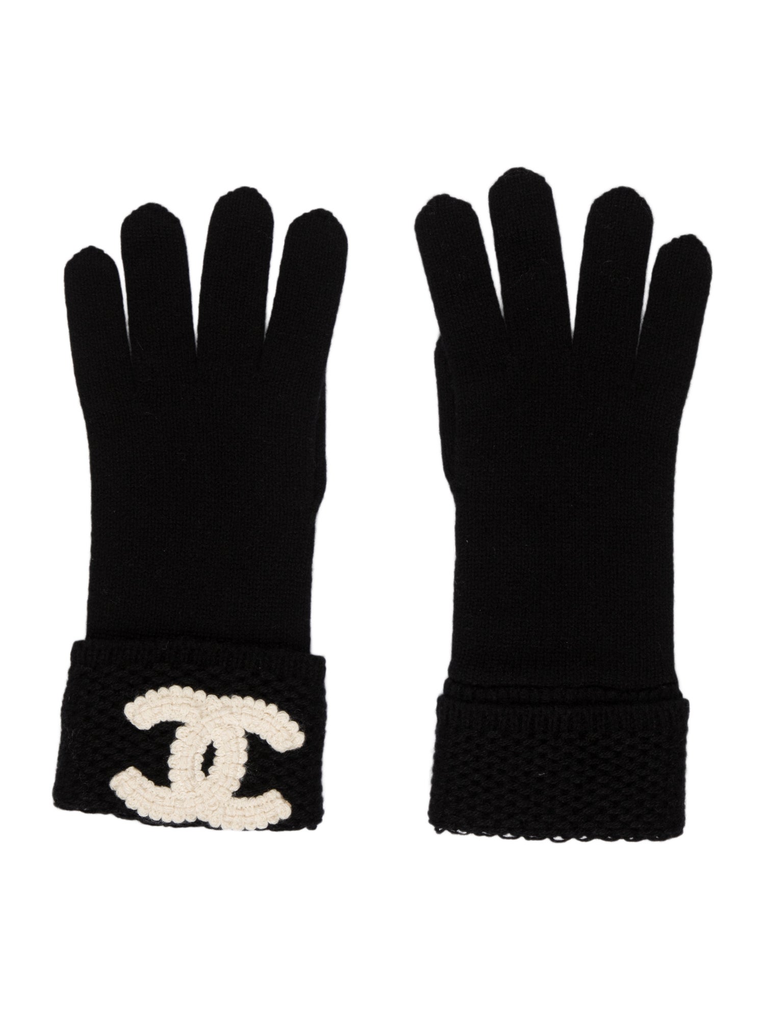 Chanel 2024 Cashmere CC Gloves w/ Tags w/ Tags
