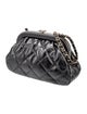 Chanel Quilted CC Kisslock Clutch w/ Chain