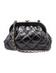 Chanel Quilted CC Kisslock Clutch w/ Chain