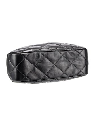 Chanel Quilted CC Kisslock Clutch w/ Chain