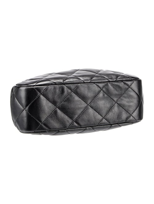 Chanel Quilted CC Kisslock Clutch w/ Chain