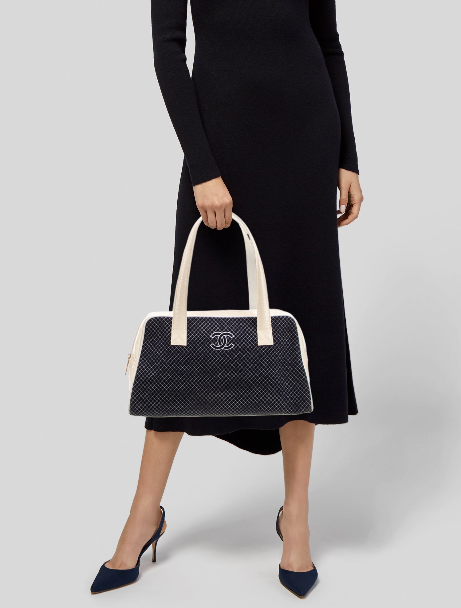 Chanel Quilted CC Bowling Bag